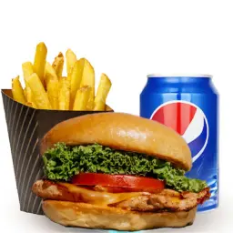 وجبة برجر دجاج